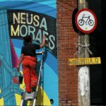 Artista oferece oficina de grafite para estudantes de escolas públicas