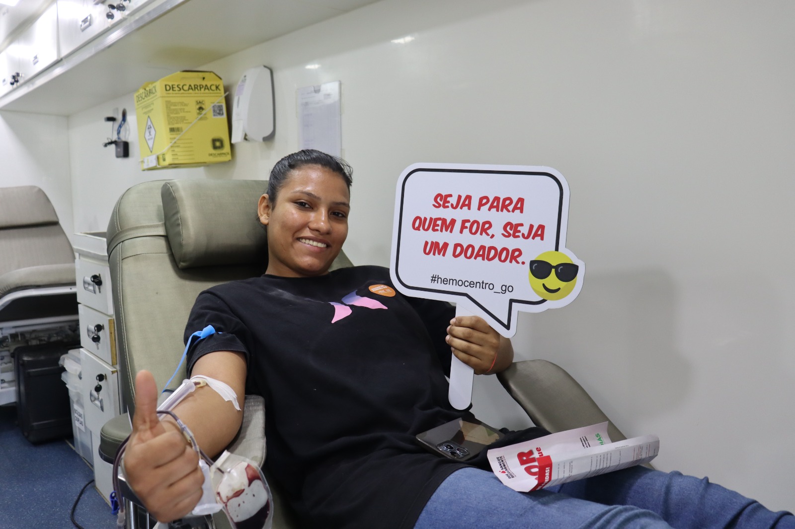 Hemocentro leva unidade móvel à Romaria do Divino Pai Eterno 2025