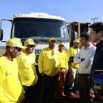 Daniel Vilela vistoria obras na GO-320 e modernização do aeródromo de Goiatuba