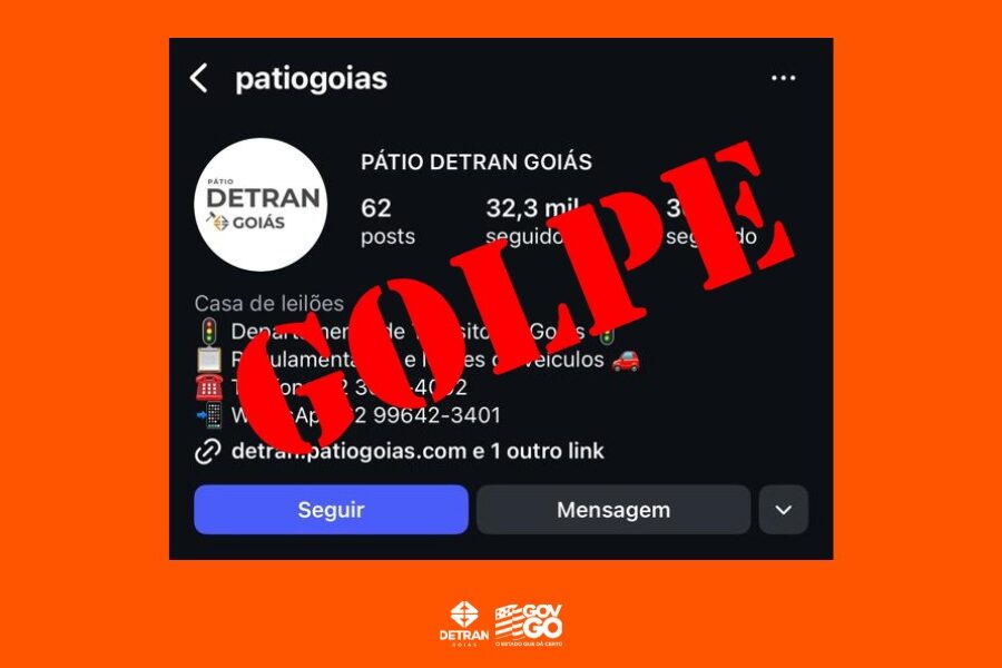 Golpe! Sites e perfis do Instagram usam nome do Detran pra divulgar falsos leilões