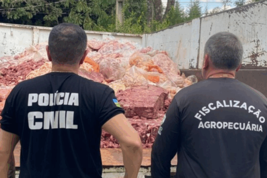 Decon e Agrodefesa apreendem 2,5 toneladas de carne clandestina em Goiânia