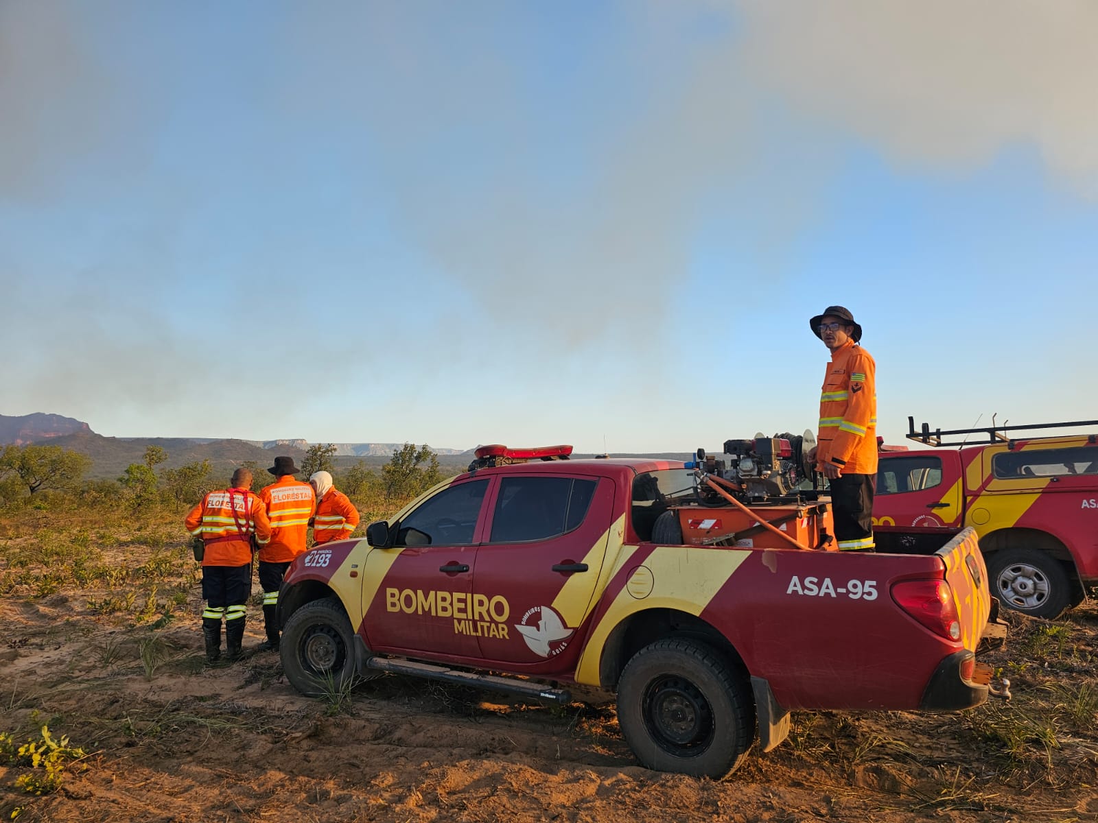 Semad reforça combate a incêndio nas proximidades do Parque de Terra Ronca