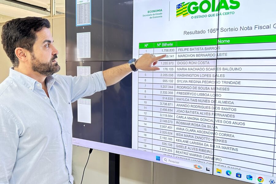 Morador de Luziânia leva prêmio de R$ 50 mil do Nota Fiscal Goiana
