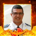 Nota de pesar pela morte do Capitão dos Bombeiros Clever Fideles