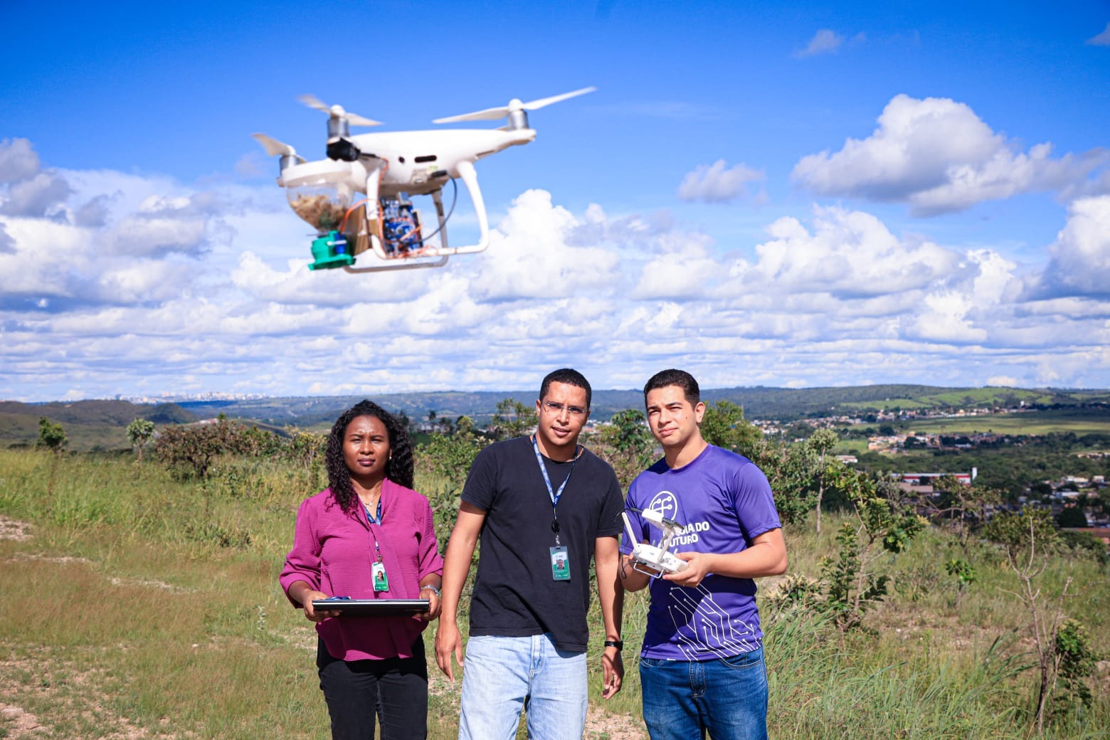 Escola do Futuro cria drone que auxilia no reflorestamento do Cerrado