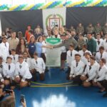 Em Valparaíso, Colégio da PM Fernando Pessoa tem nova quadra esportiva