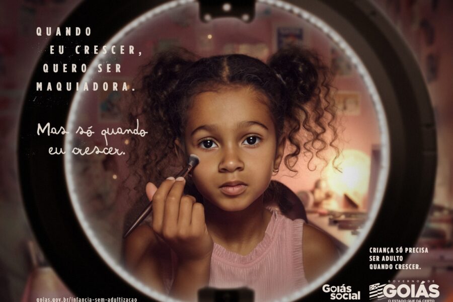 Campanha publicitária alerta sobre adultização de crianças