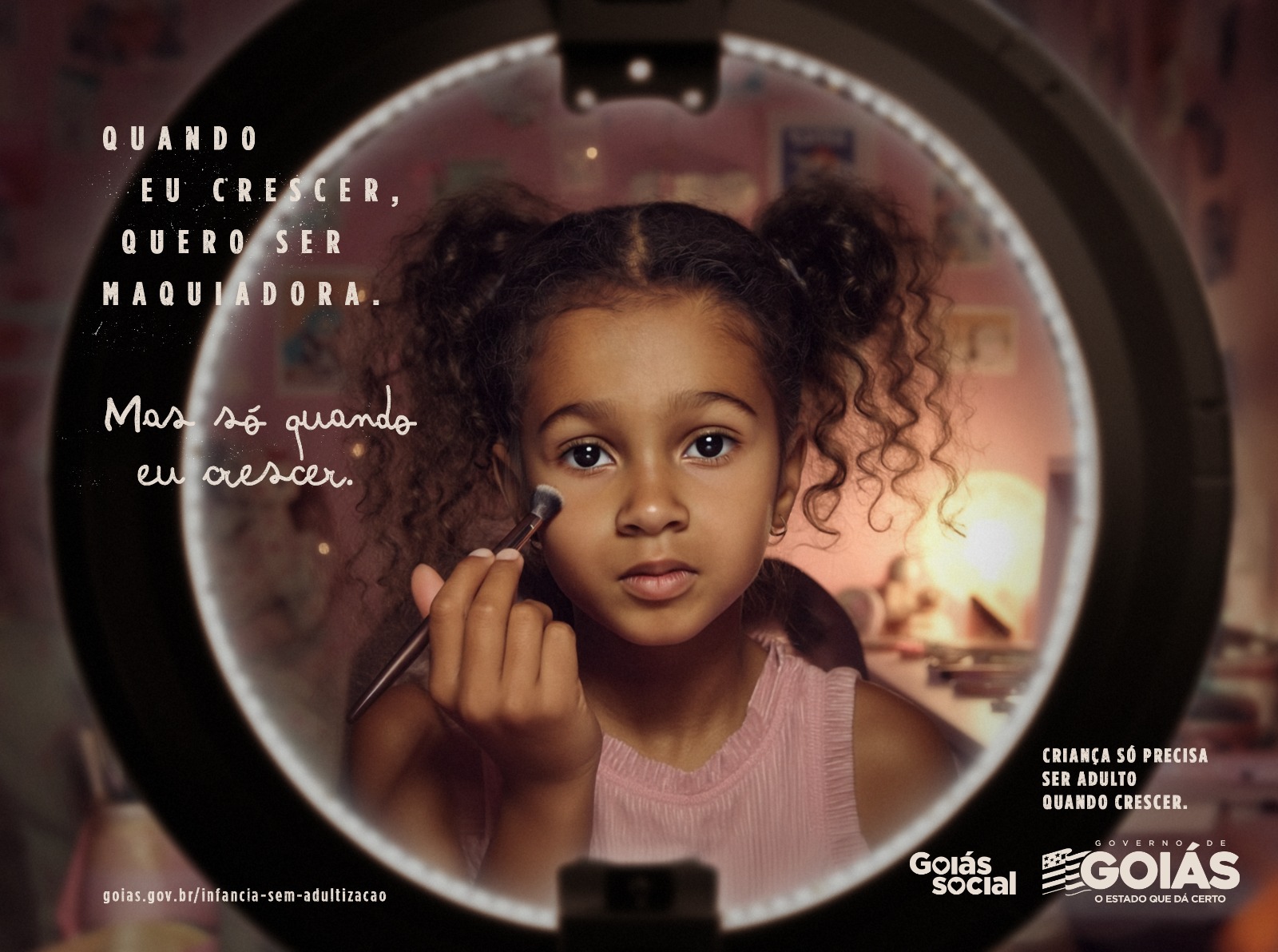 Campanha publicitária alerta sobre adultização de crianças