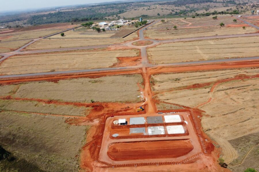 Obras da ETE do Dianot em Aparecida de Goiânia avançam