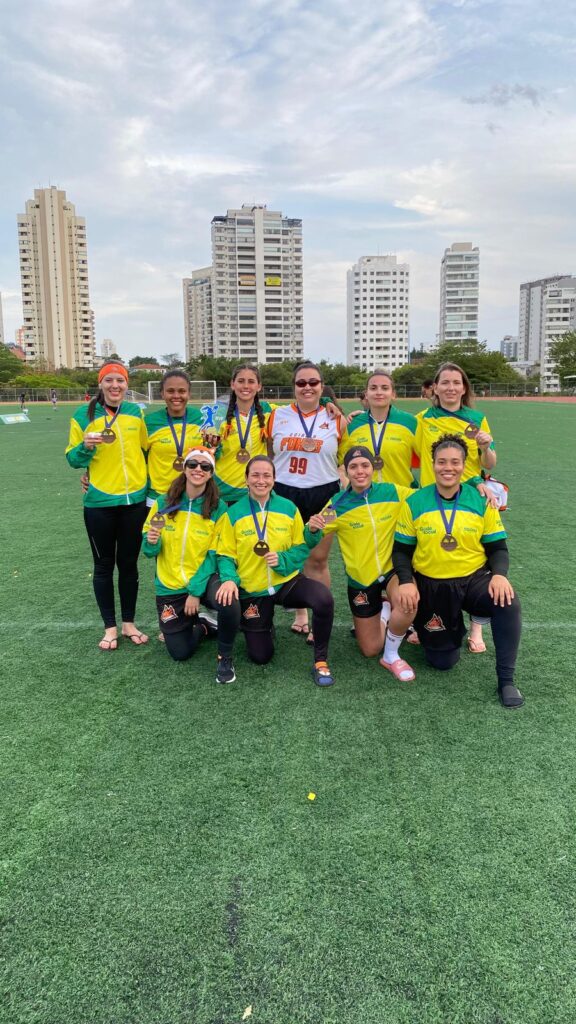 Atletas goianas conquistam medalha em campeonato brasileiro de Flag Football