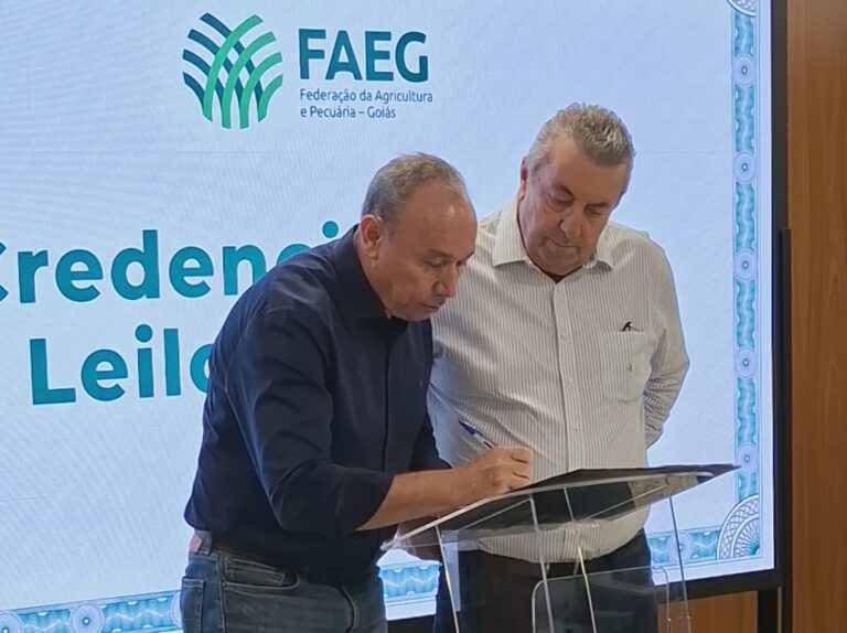 Acordo fortalece defesa agropecuária em Goiás e setor leiloeiro