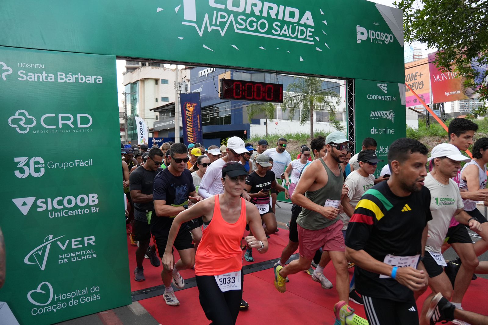 1ª Corrida Ipasgo Saúde reúne mais de 1.200 participantes