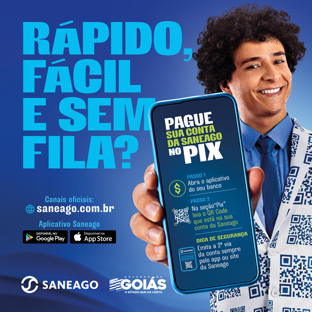 Praticidade e agilidade com o Pix Saneago