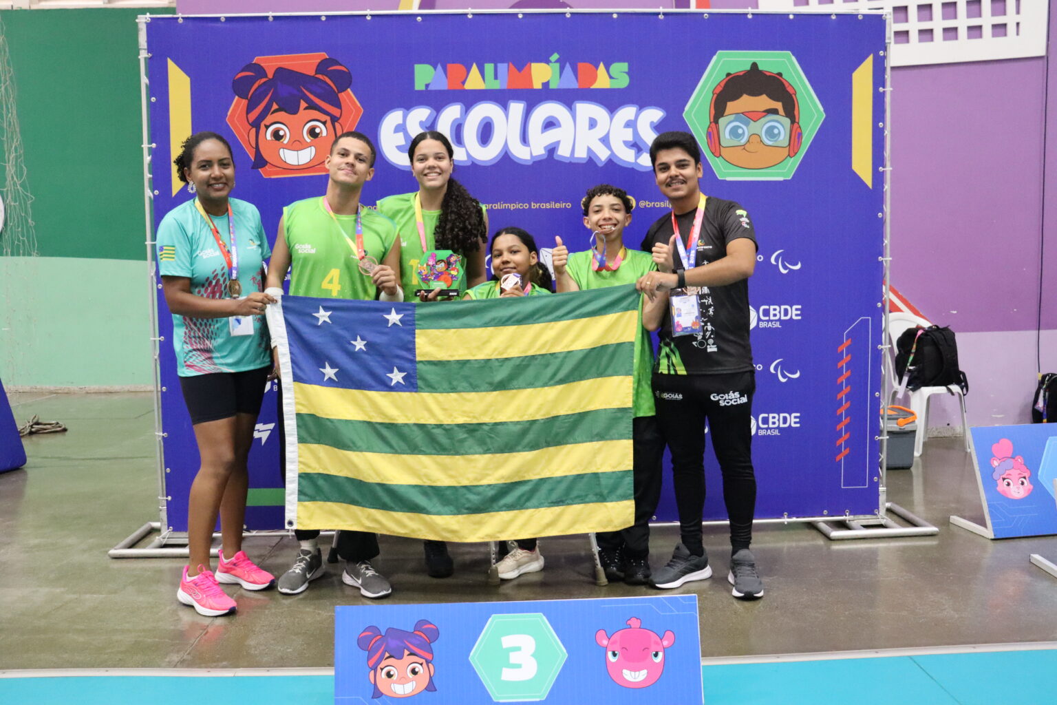 Goiás conquista 62 medalhas nas Paralimpíadas Escolares