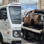 Patrulha Detran recolhe carcaças e veículos abandonados em Goiânia