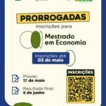 Prorrogadas inscrições para Mestrado Profissional em Economia