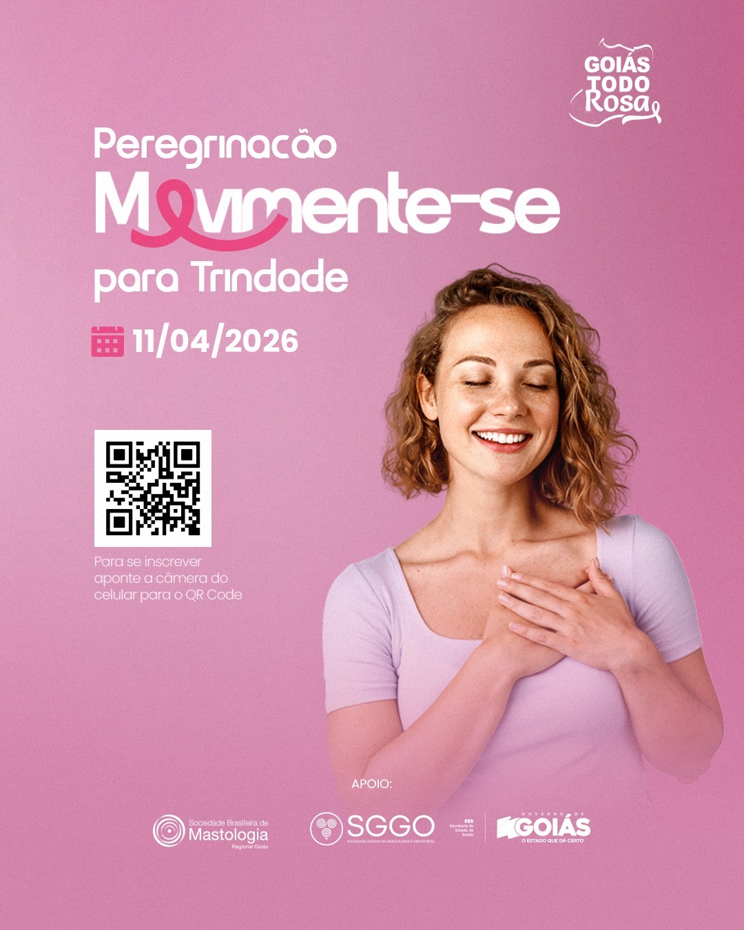 Peregrinação “Movimente-se” alerta para prevenção ao câncer de mama